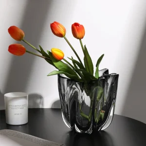 vase en verre pour décor intérieur