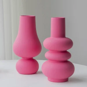 vase céramique rose