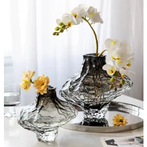 vase noir transparent