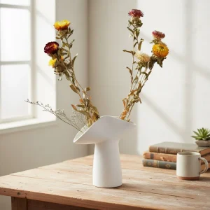 vase en céramique champignon