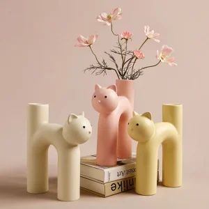 vase élégance féline