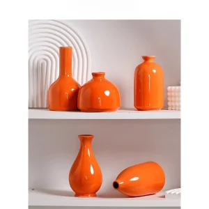 vase céramique orange
