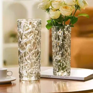 vase cylindrique en verre